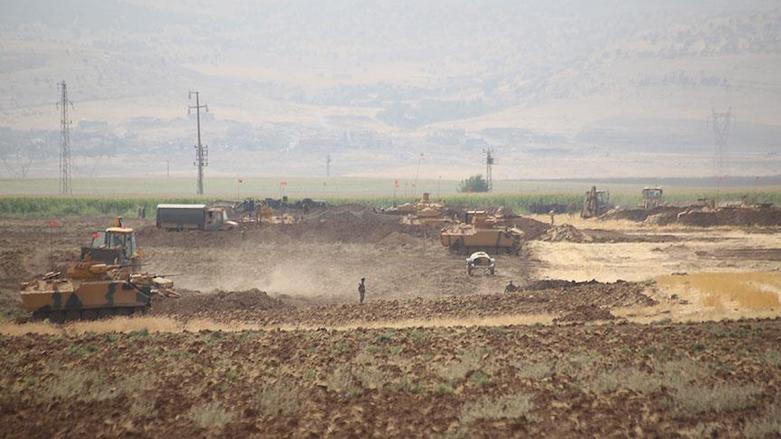 Turkish army conducting a drill on the border with Kurdistan Region, Sept 21, 2017. (Photo: AA)